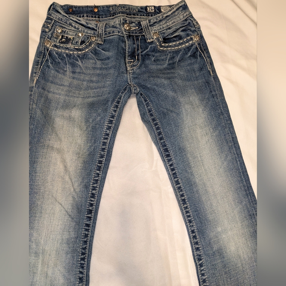Miss Me Medium Wash Cotton Bootcut Jeans - Picture 4 of 13